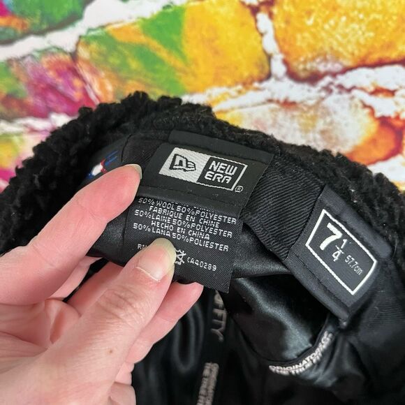 Chicago Cubs Wool Blend Buffalo Plaid Flannel Trapper Hat Cap 7 1/4  Baseball - Picture 5 of 6